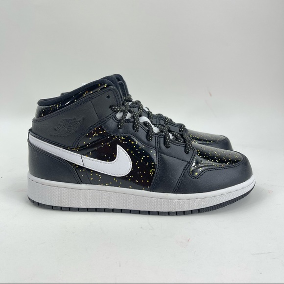 jordan 1 mid glitter black